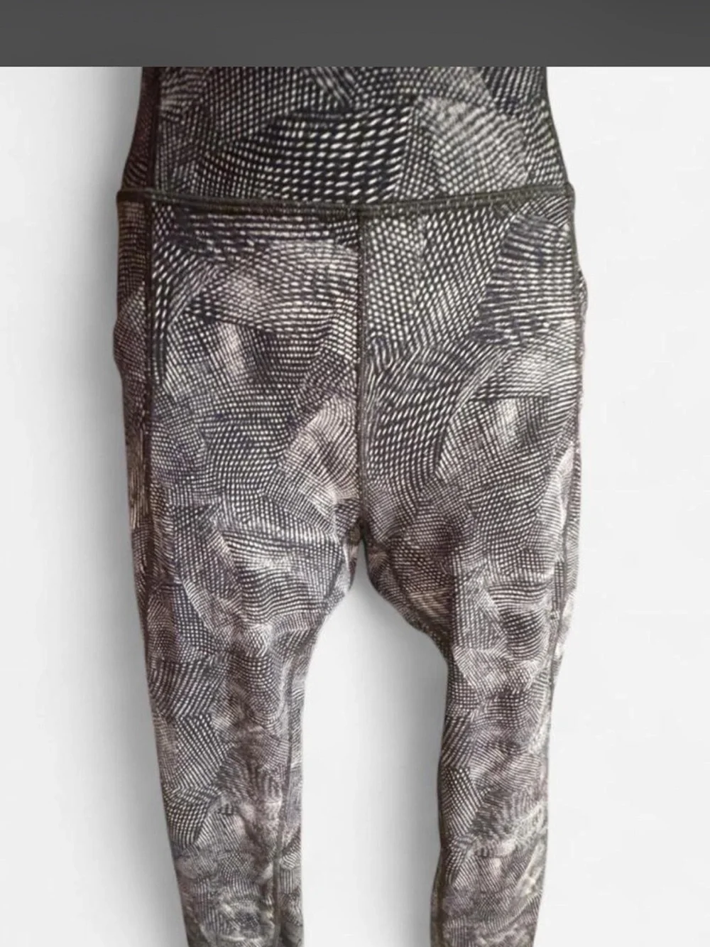 lululemon athletica  Black & White Patterned Joggers